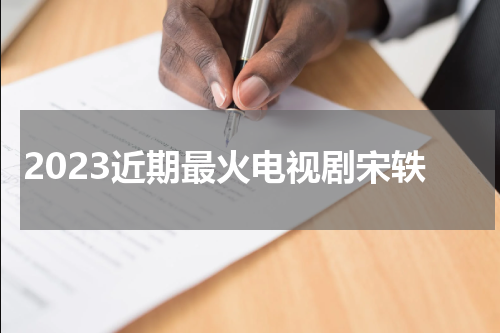 2023近期最火电视剧宋轶