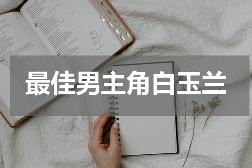 最佳男主角白玉兰