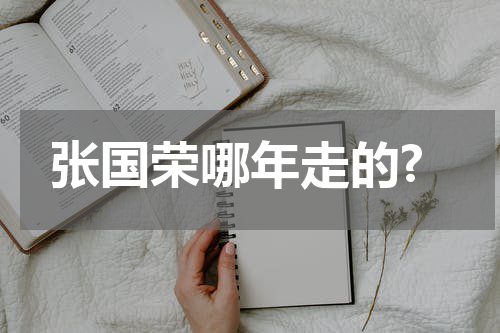 张国荣哪年走的?