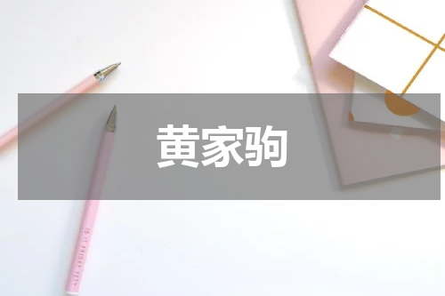 黄家驹