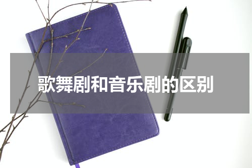 歌舞剧和音乐剧的区别