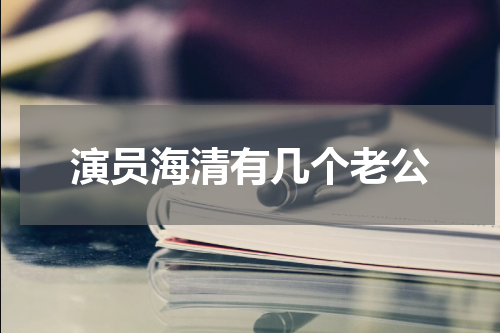 演员海清有几个老公