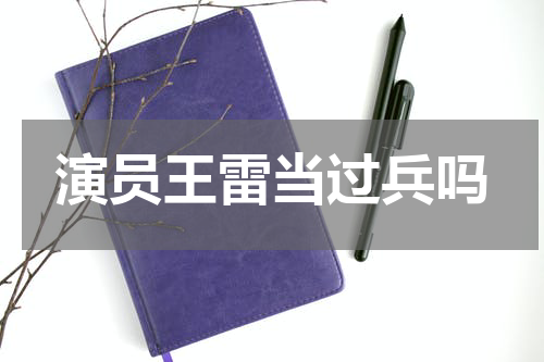 演员王雷当过兵吗