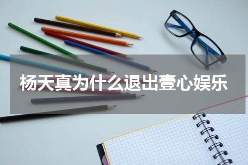杨天真为什么退出壹心娱乐