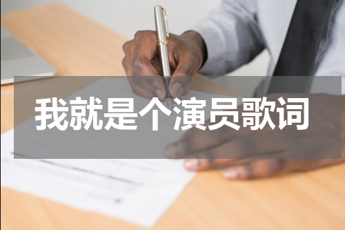 我就是个演员歌词