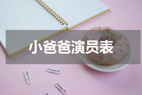 小爸爸演员表