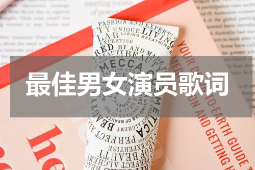 最佳男女演员歌词