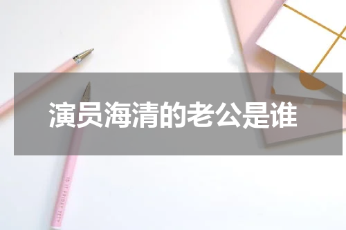 演员海清的老公是谁