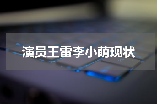 演员王雷李小萌现状