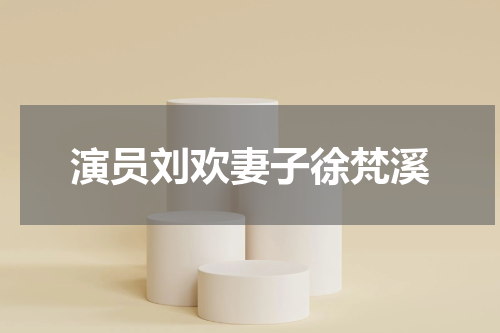 演员刘欢妻子徐梵溪