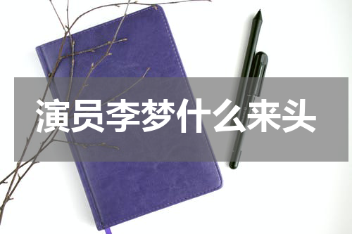 演员李梦什么来头