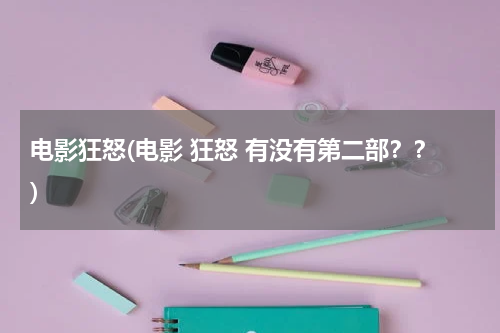 电影狂怒(电影 狂怒 有没有第二部？？)