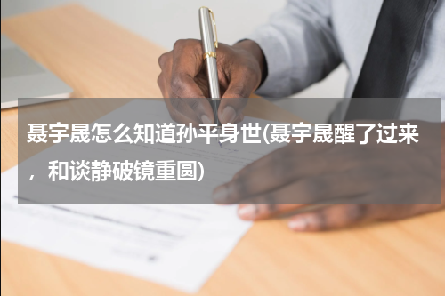 聂宇晟怎么知道孙平身世(聂宇晟醒了过来，和谈静破镜重圆)