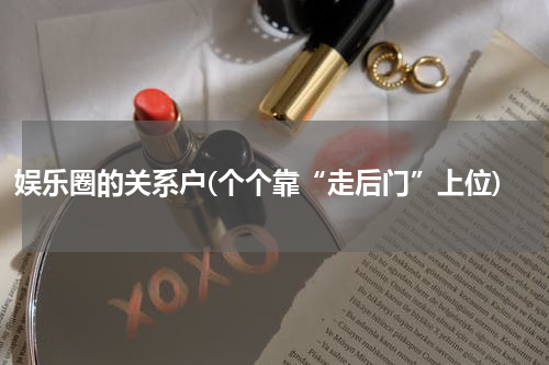 娱乐圈的关系户(个个靠“走后门”上位)