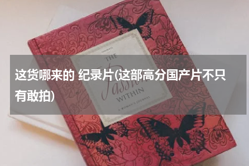 这货哪来的 纪录片(这部高分国产片不只有敢拍)