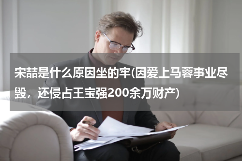 宋喆是什么原因坐的牢(因爱上马蓉事业尽毁，还侵占王宝强200余万财产)