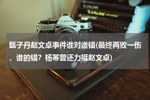 甄子丹赵文卓事件谁对谁错(最终两败一伤，谁的错？杨幂曾还力挺赵文卓)